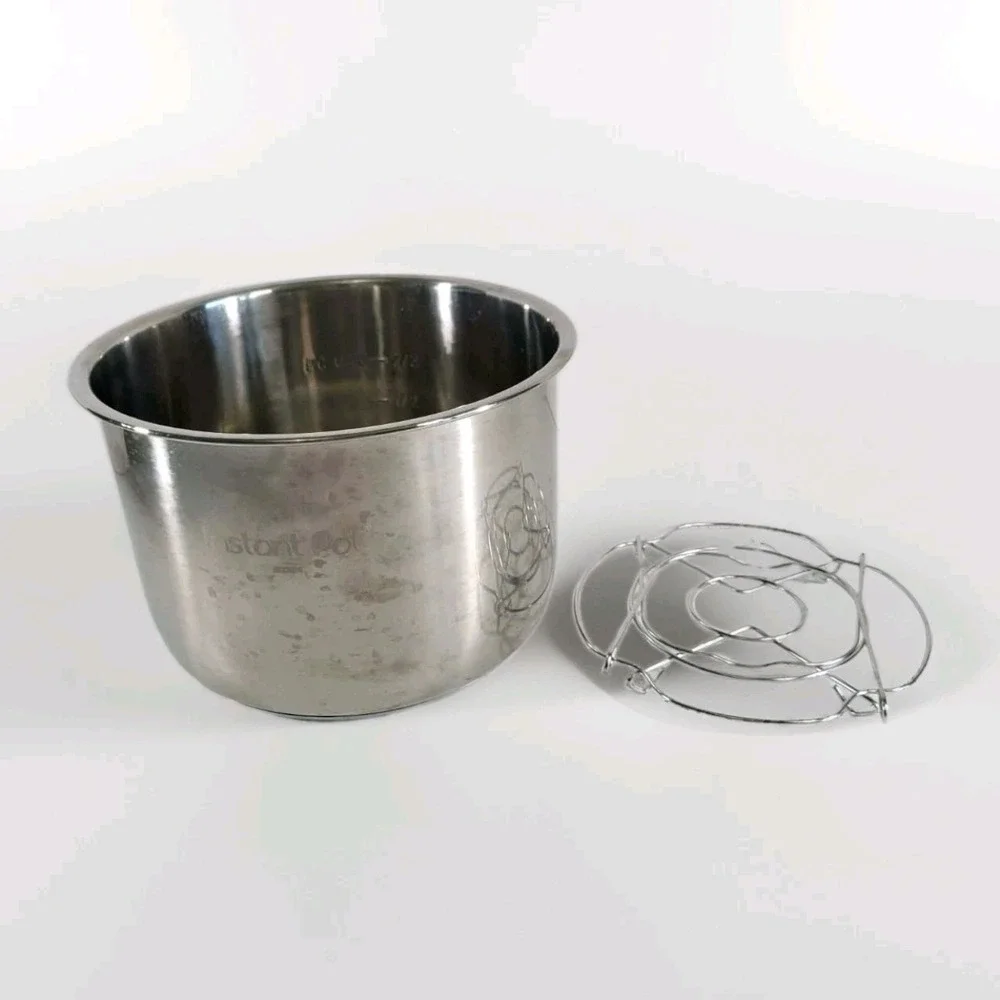 Instant Pot Duo 60 v5 6-Qt Stainless Steel Inner Bowl Insert Pot w/Rack